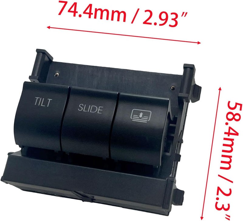 HYNYHT Sunroof Overhead Console Switch BB5Z-15B691-AA SW6844 Compatible with Explorer 2011-2017 - Image 2